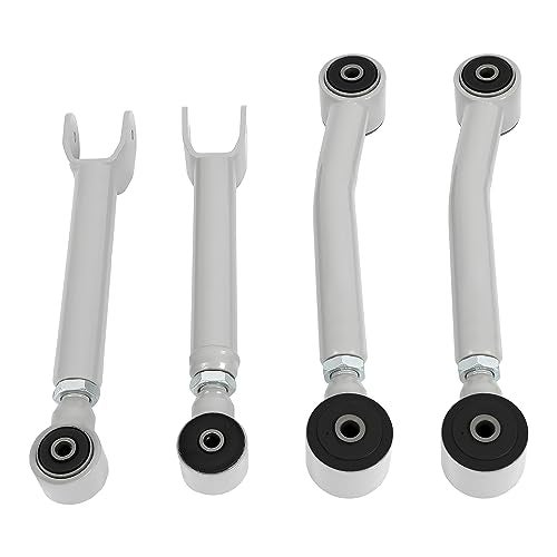 KUAFU 0-8" Lift Adjustable Control Arm Compatible with 1986-2001 Jeep Cherokee XJ 1985-1992 Jeep Comanche MJ 1993-1998 Grand Cherokee ZJ 1997-2006 Wrangler LJ/TJ Powder Coated - Gray - Image 5