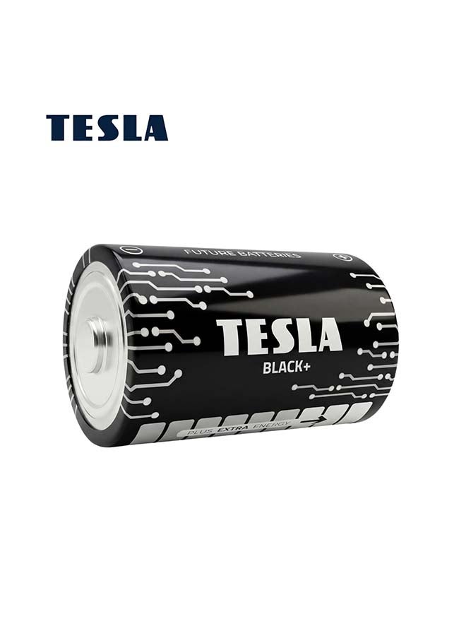 TESLA BATTERIES  D BLACK+ ALKALINE  LR14 1.5 2pcs - Image 1