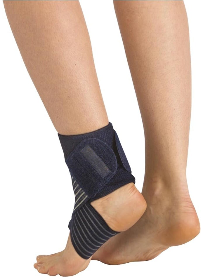 PAVIS Ankle Brace with 8-Shaped Bandage – Pair of Adjustable Ankle Wraps & Sleeves for Plantar Relief, Breathable Ultra-Thin Support, Unisex, Italy Brand, Bacteriostatic Material, 100% Cotton - Image 2