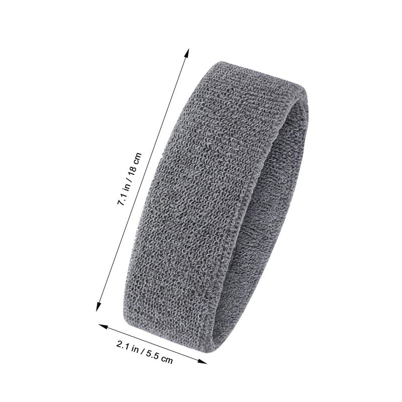Unisex 6pc Non-Slip Sweatbands Elastic Yoga Headbands Moisture Wicking Fitness - Image 3