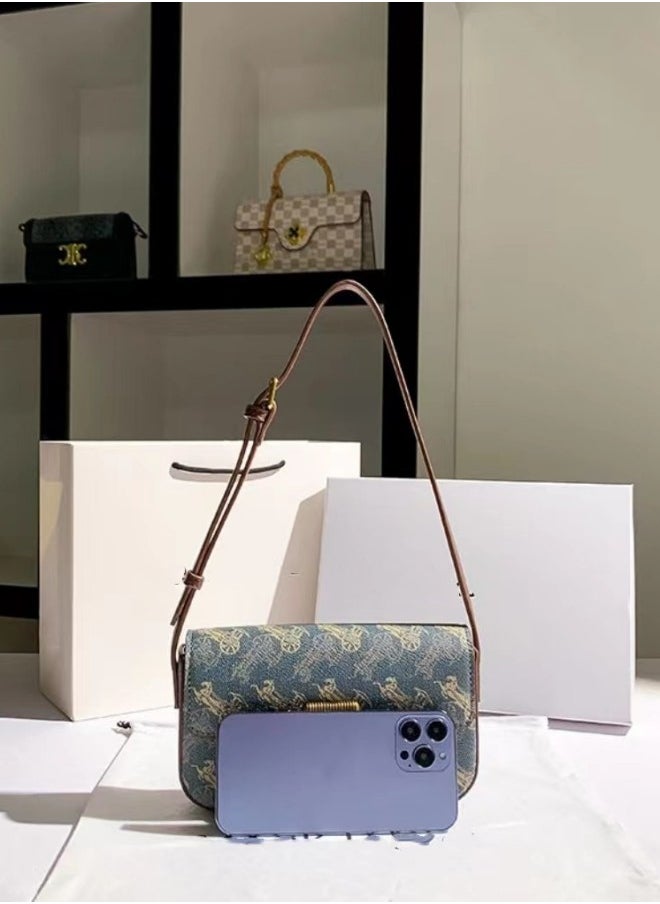 WAOKN Women's New Soft Leather Shoulder Bag, Ladies Simple and Fashionable Handbag Carrying Bag Tote Bags, Light Luxury Texture Side Bag Sling Bag for Teenagers and Youth  - Image 3