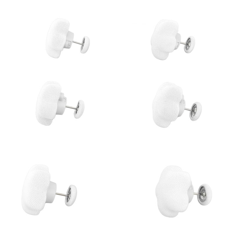 16pcs Duvet Cover Clip Star Shaped Firm Fixing Slip Prevention Detachable Bed Sheet Clip Pin Fasteners for Curtain Blanket Cushion Sheet White - Image 3