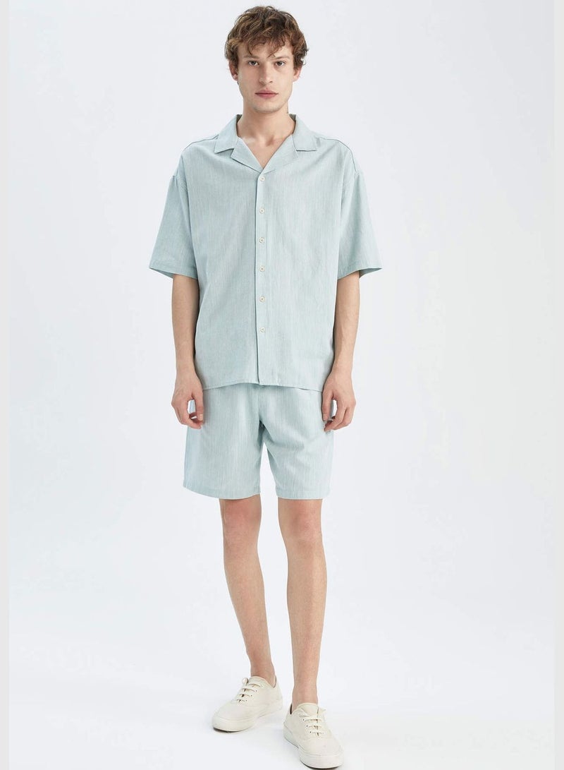 DeFacto Regular Fit Tie Waist Bermuda Shorts  - Image 2