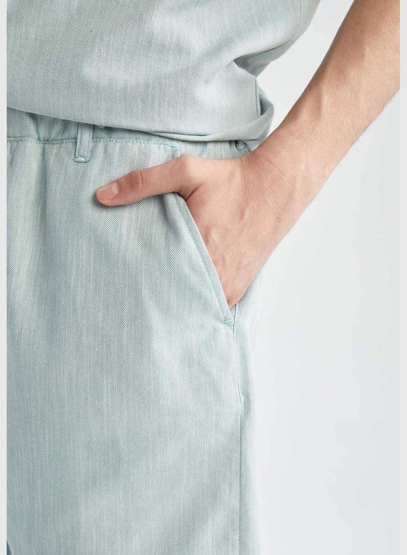 DeFacto Regular Fit Tie Waist Bermuda Shorts  - Image 5