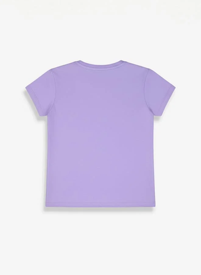 Looney Tunes Graphic Print Round Neck Fashion T-shirt