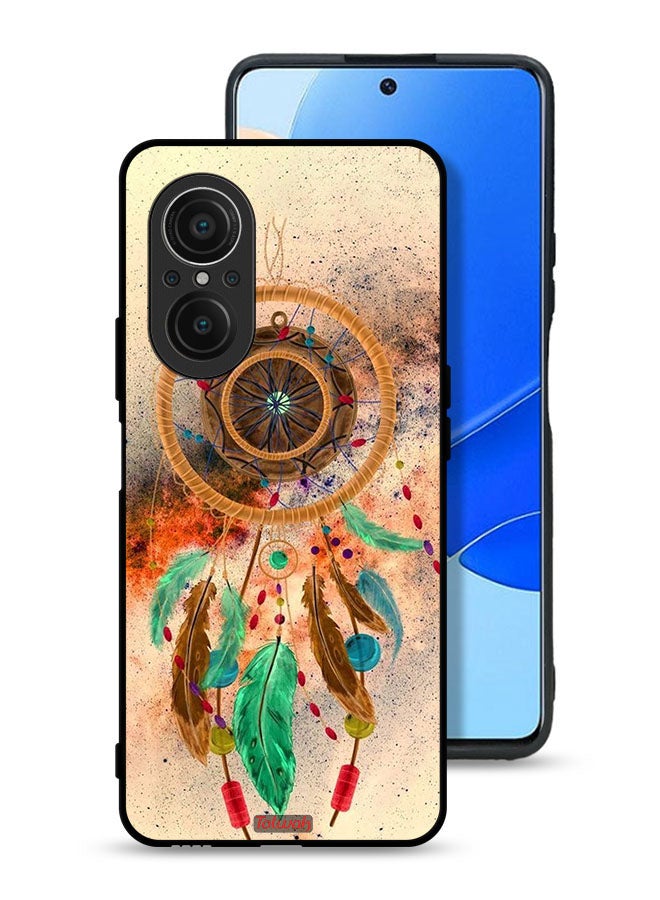 Tolwak Huawei nova 9 SE 5G Protective Case Cover Mandala Hanging Feathers - Image 1