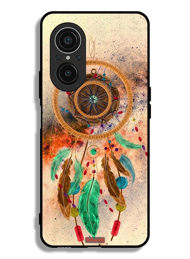 Tolwak Huawei nova 9 SE 5G Protective Case Cover Mandala Hanging Feathers - Image 2