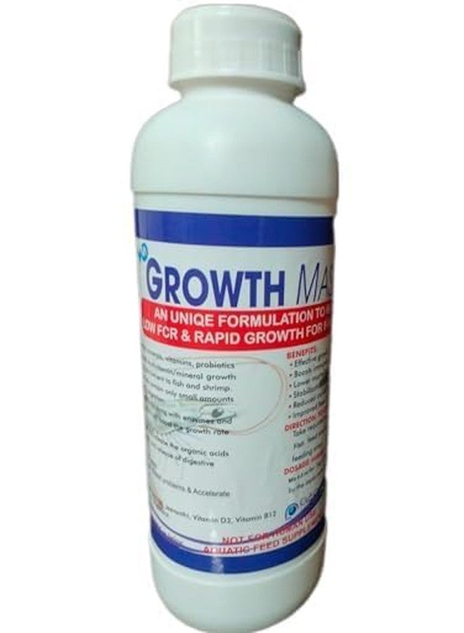 WD DE TOX Growth Master (L) مُعزز نمو سائل شامل للأسماك والروبيان | مُكمل غذائي غني بالفيتامينات والمعادن والإنزيمات والبروبيوتيك | يُعزز زيادة الوزن والمناعة وصحة الأمعاء | مُضاف علفي سهل الاستخدام - Image 1