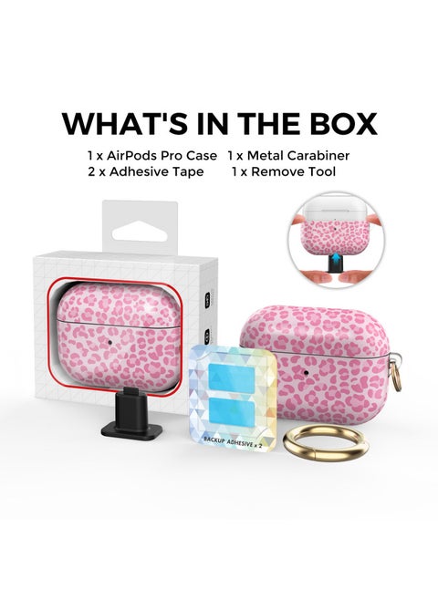 Suitable For Apple Wireless Bluetooth Headset AirPods Pro 2 High Quality TPU Protection IMD Personality Leopard Print-Color:Pink (AirPods Pro2 Non-fine Hole)-Applicable Model:Airpods Pro2 (non-fine Hole)