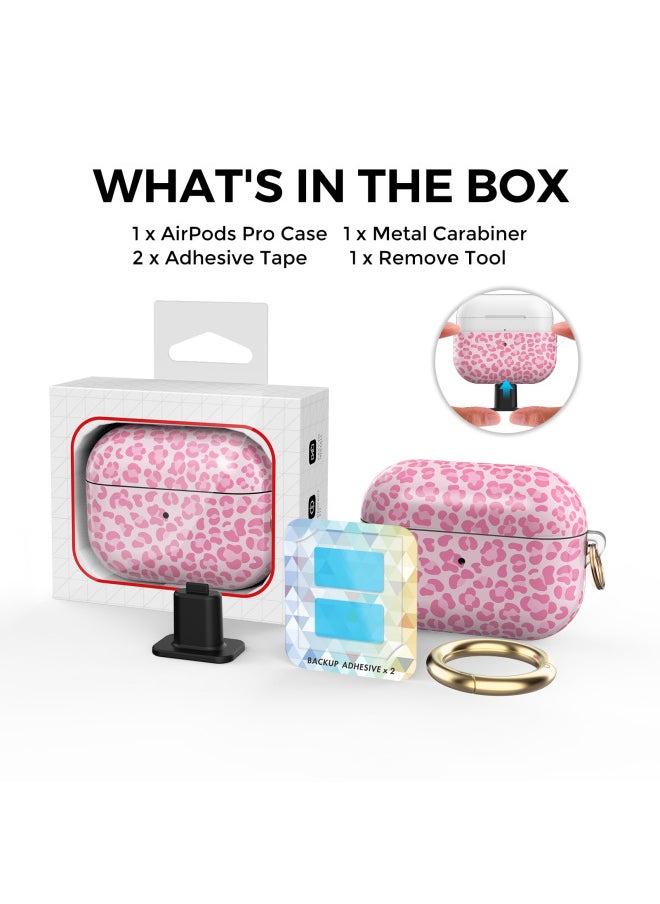 Generic - Suitable For Apple Wireless Bluetooth Headset AirPods Pro 2 High Quality TPU Protection IMD Personality Leopard Print-Color:Pink (AirPods Pro2 Non-fine Hole)-Applicable Model:Airpods Pro2 (non-fine Hole) - Image 1