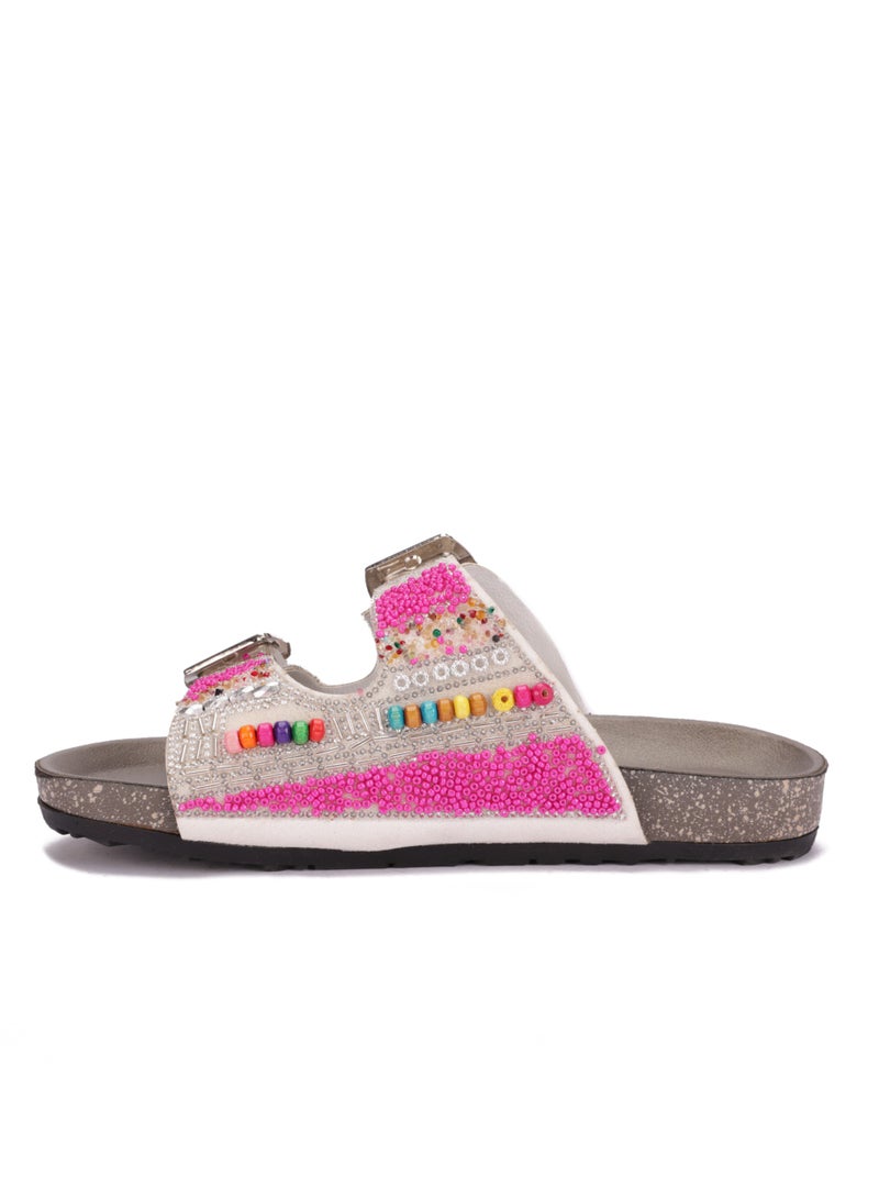 Women's Double Strap Embellished Slipper - Comfortable and Fashionable Design  - Image 5