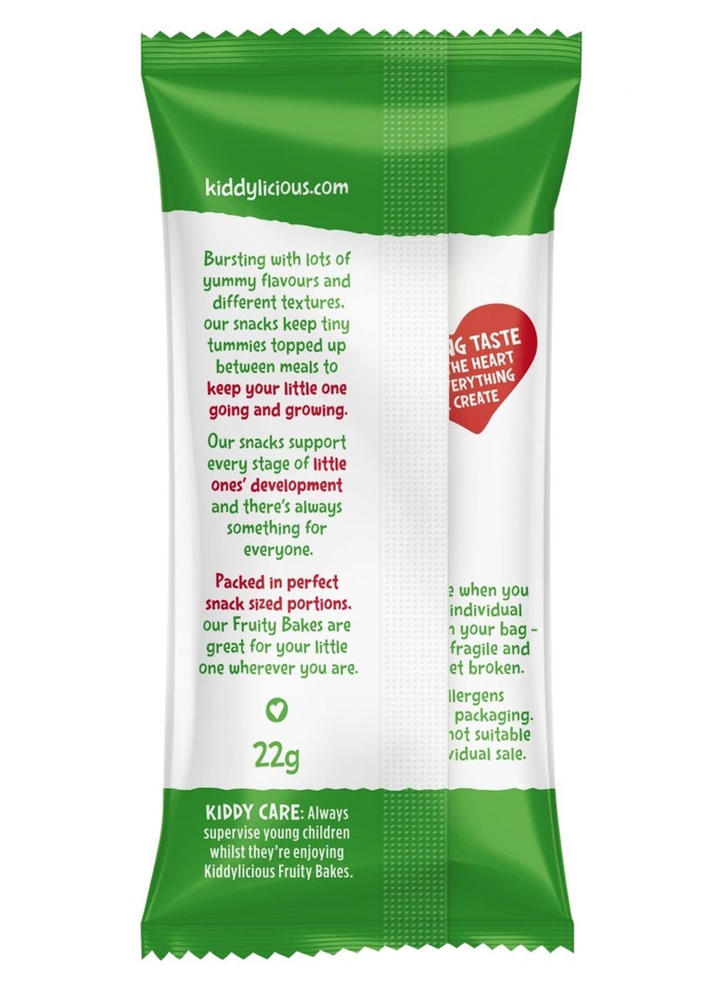 Kiddylicious - Apple Fruity Bakes - Kids Snack - Suitable for 12+ Months - 6 Packs (6x22gms) - Image 1