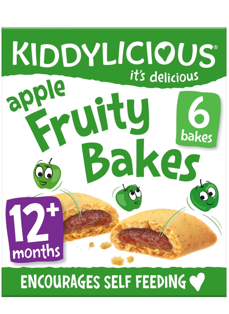 Kiddylicious - Apple Fruity Bakes - Kids Snack - Suitable for 12+ Months - 6 Packs (6x22gms) - Image 1
