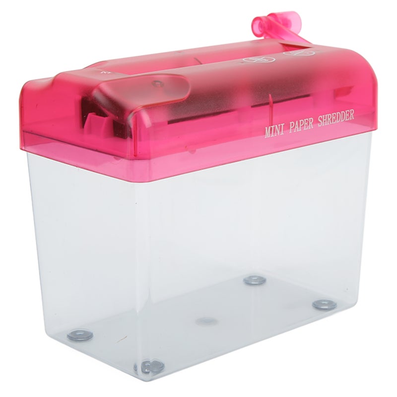 Manual Shredder Fully Transparent Mute Compact Structure Antislip Mini Shredder for Office School - Image 5