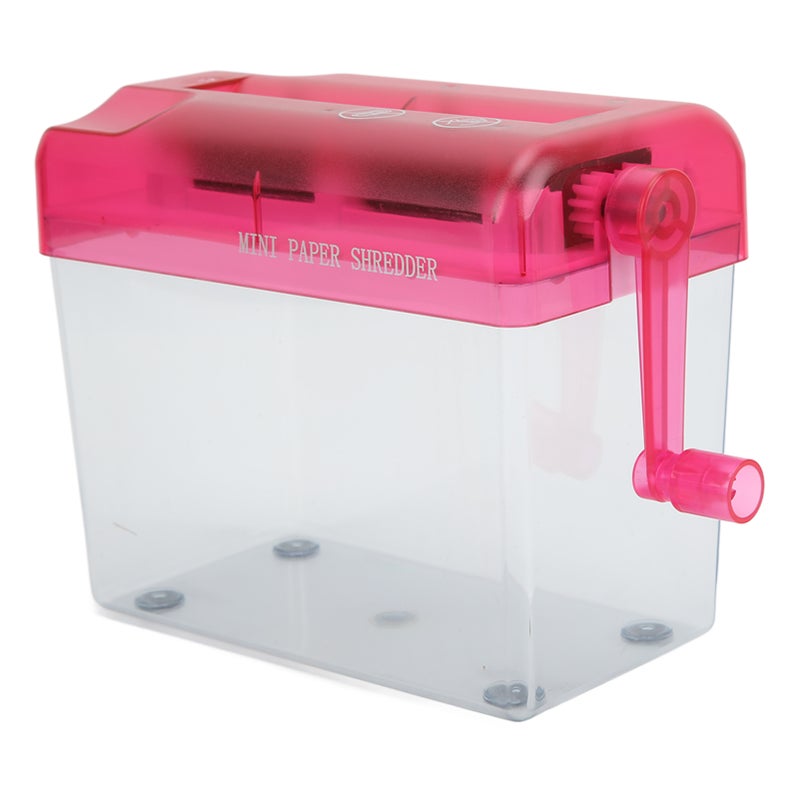 Manual Shredder Fully Transparent Mute Compact Structure Antislip Mini Shredder for Office School - Image 3