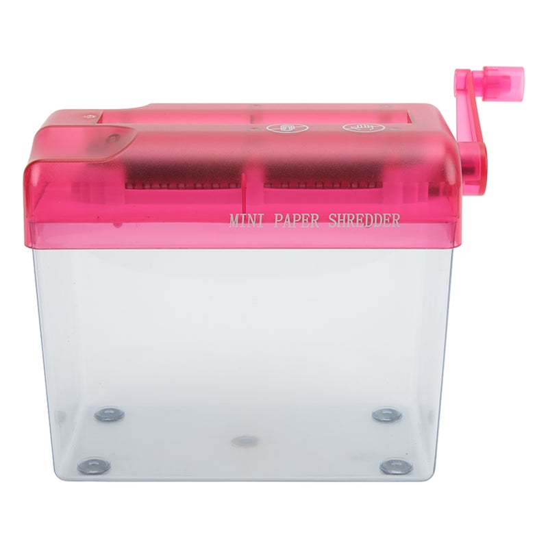 Manual Shredder Fully Transparent Mute Compact Structure Antislip Mini Shredder for Office School - Image 4