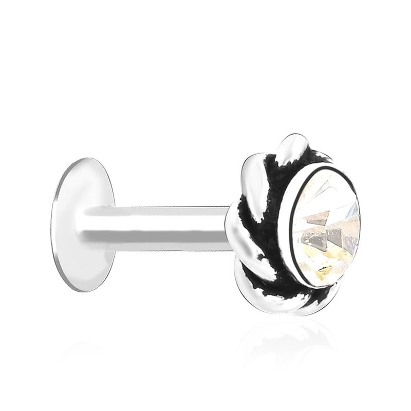 TOUCH925 Store Silver Nosepin | Waterproof and Anti-Tarnish | Pure 925 Silver Jewellery for Women | Gift for Women and Girls | Birthday and Anniversary Gift for Wife - Image 1