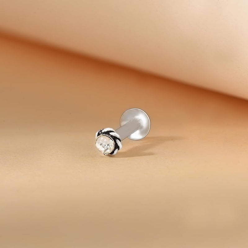 TOUCH925 Store Silver Nosepin | Waterproof and Anti-Tarnish | Pure 925 Silver Jewellery for Women | Gift for Women and Girls | Birthday and Anniversary Gift for Wife - Image 3