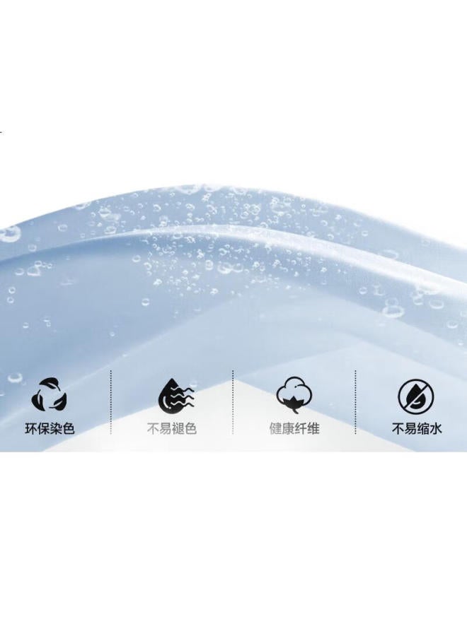 GENIOLAMODE Men'S Cotton Comfortable Trendy Round Neck Simple Casual Printed T-Shirt Summer Short Sleeve Men'S Clothing Ice Blue L - Image 3