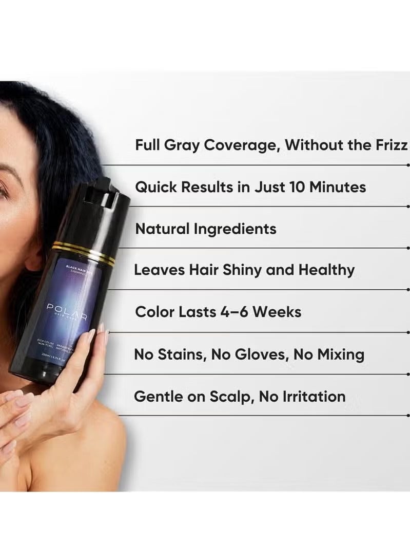 POLAR Hair Care Shampoo, Polar Hair Care Instant Dye Shampoo, Polar Hair Care Dye Shampoo (Light Brown) - Image 3