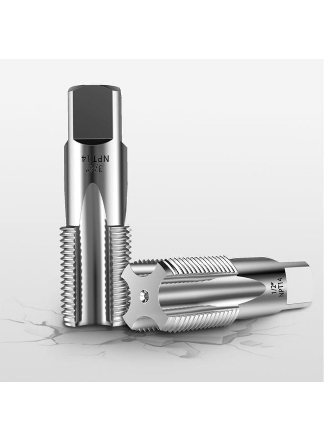 DECKRKAT 6-Piece NPT Pipe Tap Set, Precision Carbon Steel NPT Tap Set for Clean Accurate Threads, 1", 3/4", 1/2", 3/8", 1/4", 1/8" NPT Tap, Perfect for Plumbers Mechanics DIYers, with Durable Plastic Case - Image 3