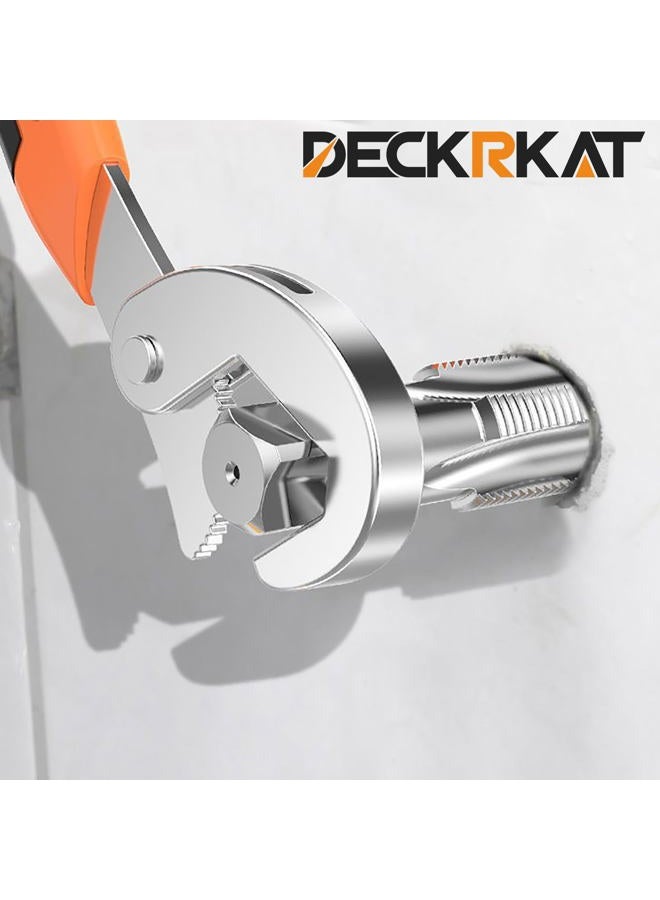 DECKRKAT 6-Piece NPT Pipe Tap Set, Precision Carbon Steel NPT Tap Set for Clean Accurate Threads, 1", 3/4", 1/2", 3/8", 1/4", 1/8" NPT Tap, Perfect for Plumbers Mechanics DIYers, with Durable Plastic Case - Image 5