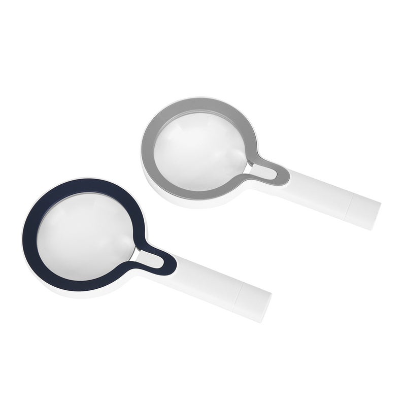 Double Lens Magnifier 10X & 5X Handheld Magnifier Magnifying Glass Lens Large Diameter 3 Brightness Levels for Reading Inspection Repair Work - Image 4