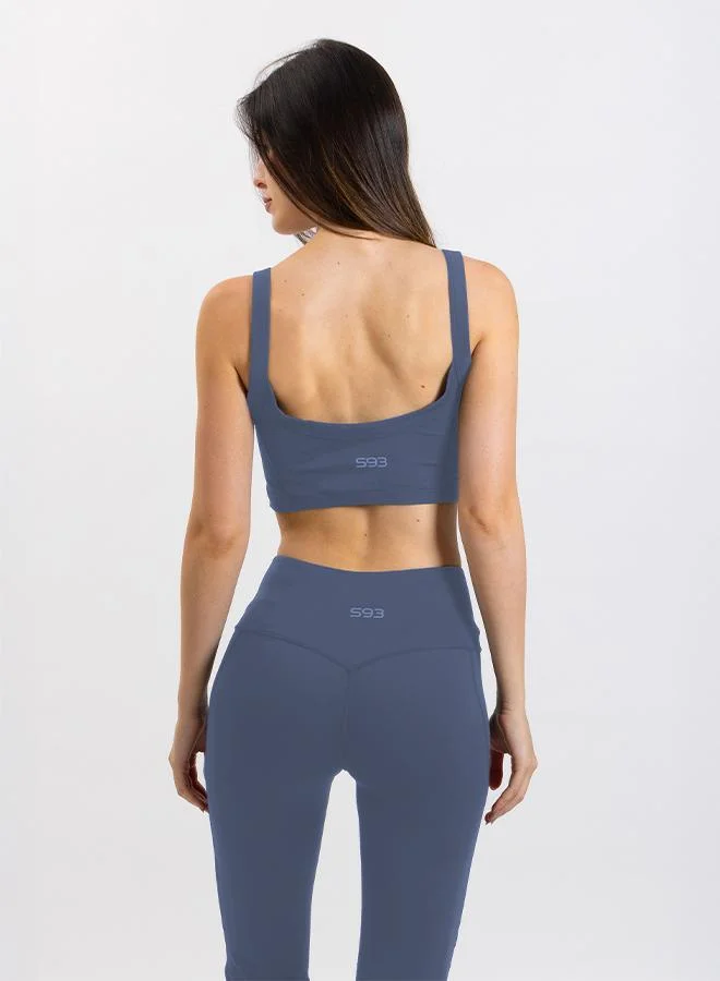 Shapes BLUE SOFT CROP TOP for Women | Best Price UAE