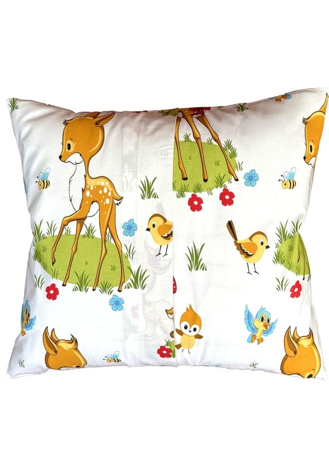 Comfy Turtles 13 x 18 Inch Toddler Pillowcase Cotton, Cartoon Character Pillow for Kids, Travel Pillow Case Cover for Kids - Bambi Pillow Cases - Image 3