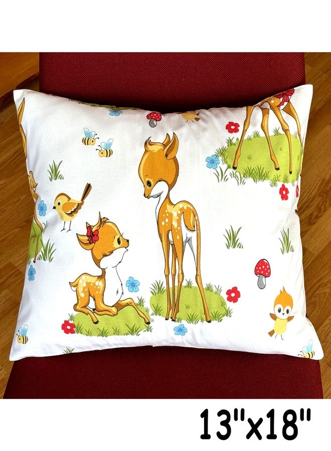 Comfy Turtles 13 x 18 Inch Toddler Pillowcase Cotton, Cartoon Character Pillow for Kids, Travel Pillow Case Cover for Kids - Bambi Pillow Cases - Image 2