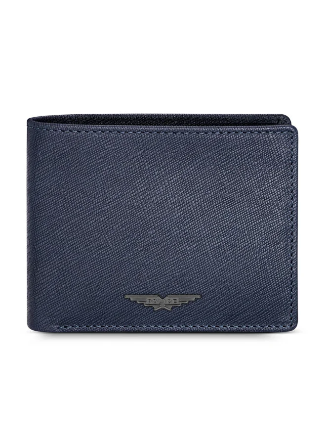 Police Genuine Leather Bi-fold Wallet & Twist Ballpoint Pen Gift Set for Men
