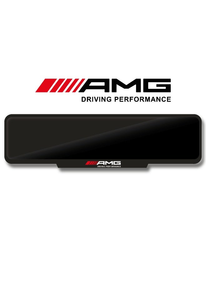 DXBSTAMPS AMG Number Plate Frame – Gloss Black – Driving Performance Logo – Sleek Finish – Easy Tape Fixing – Sport, Square & Long Sizes  - Image 1