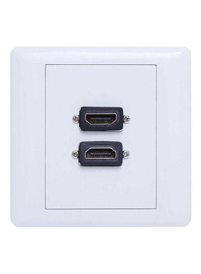 NIBEMINENT Faceplate 2 HDMI Port Connector  - Image 1