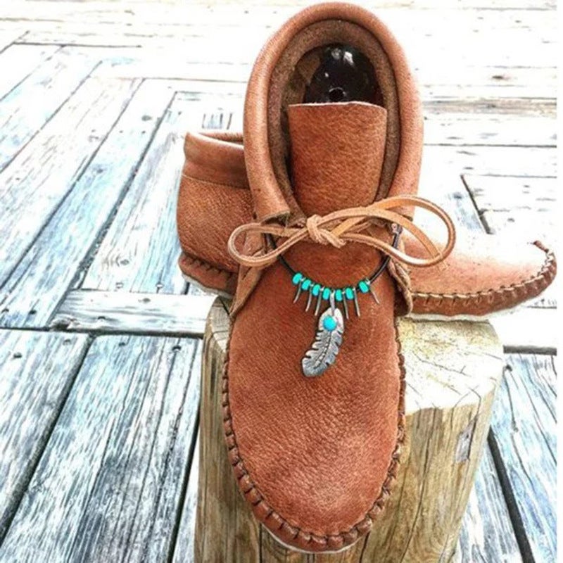 Women'S Shoes Large Size Short Snow Boots Flats Cotton Boots Martin Boots Women'S Women'S Boots - Image 4