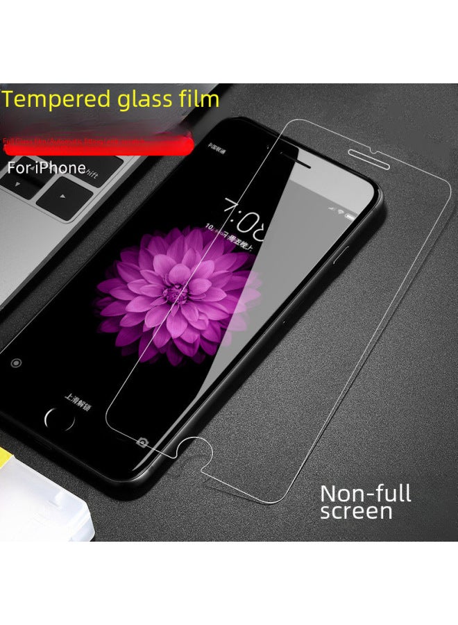 For Iphone14 Tempered Film Apple 13 12 Glass Film X XS 11 XR 7/8Plus Mobile Phone Film-Color:Non-full Screen Tempered Film-Dimensions:iphone 12Promax [6.7 Slotted Version]]  - Image 1