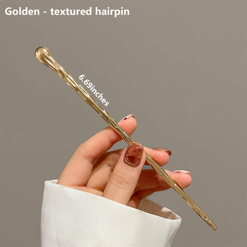 Snmzlc 4 Pcs Hair sticks for buns,French hair pins for women,Buns and Updos with No Hair Damage, Metal Texture Pin Great Hold,Suitable for fine & thick hairUS306 - Image 3