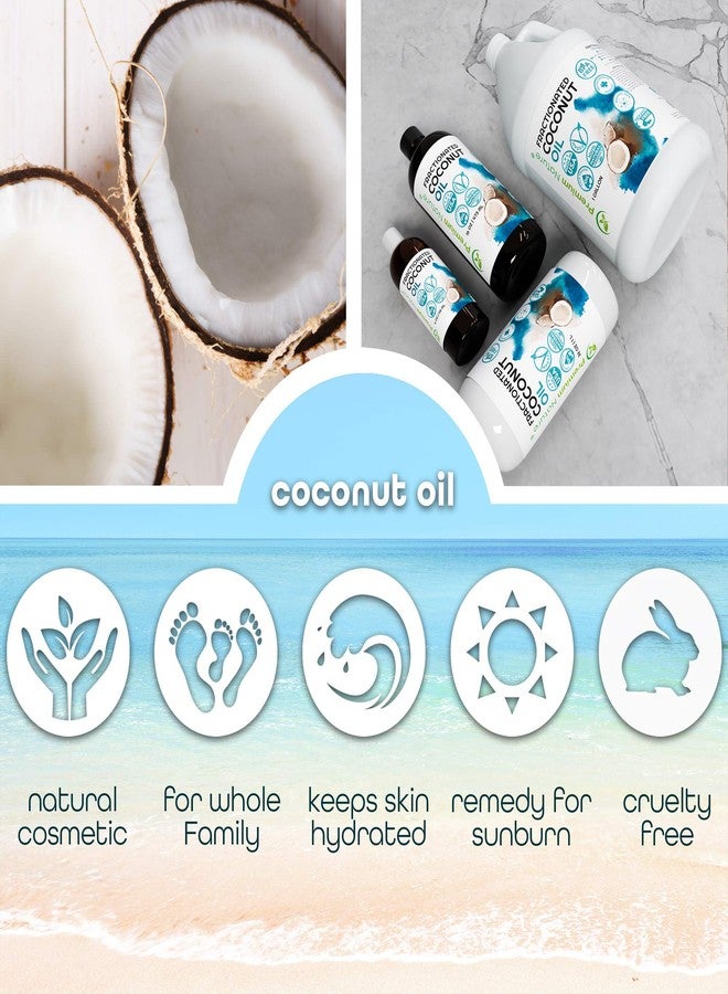 Premium Nature Fractionated Coconut Oil Massage Oil Carrier Oil for Essential Oils Mixing Dry Skin Moisturizer Fractionated Coconut Oil for Essential Oils for Skin Coconut Massage Oil 32 oz - Image 3