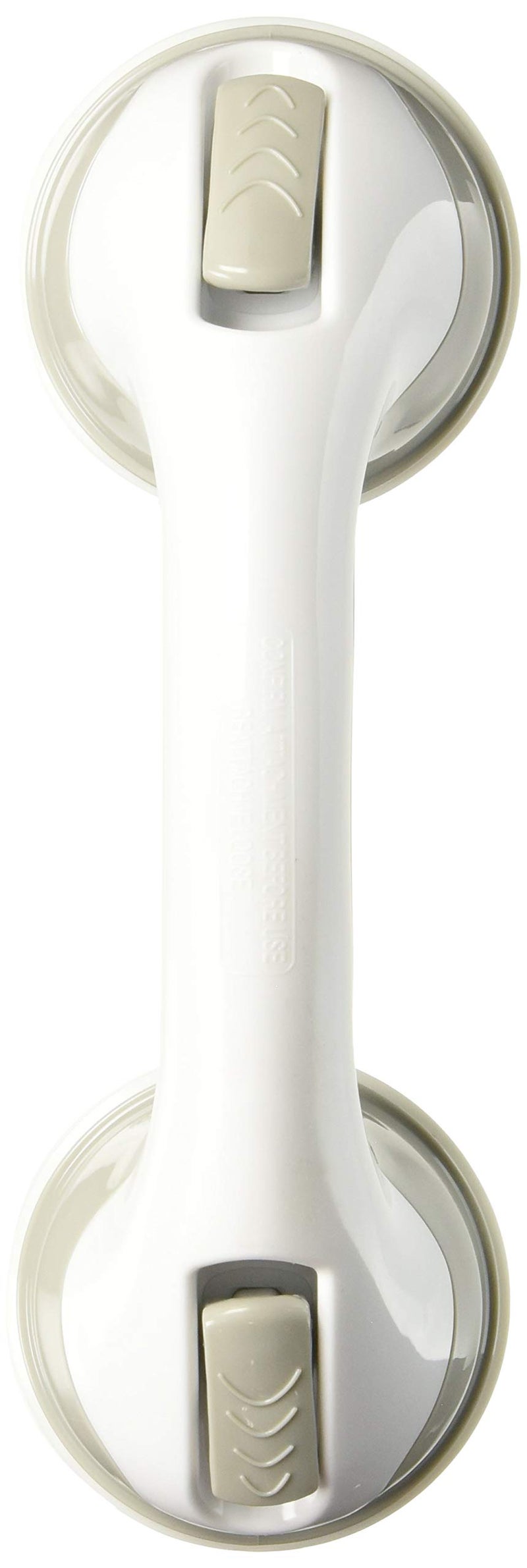 Safe-er-Grip عصا سحب آمنة Safe-er-Grip لتغيير أنماط الحياة مع أكواب شفط لحمامات الاستحمام والدش؛ مقبض مساعد آمن للحمام، أبيض ورمادي، 12 بوصة - Image 3