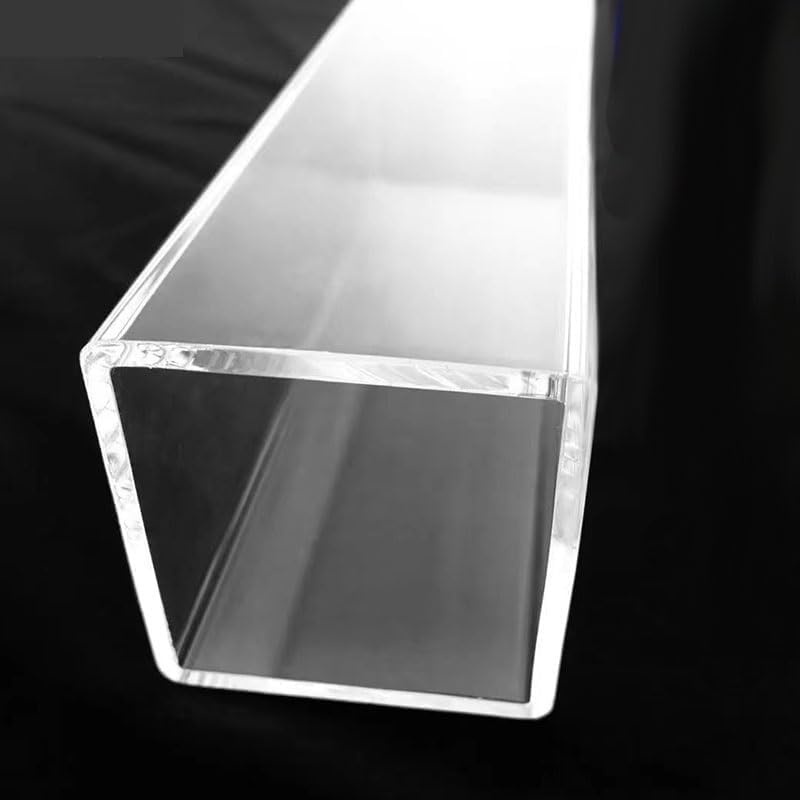 2pcs 240mm Transparent Acrylic Square Tube - Customizable PMMA Hollow Duct for Crafts and Projects(40x40x3mm) - Image 3