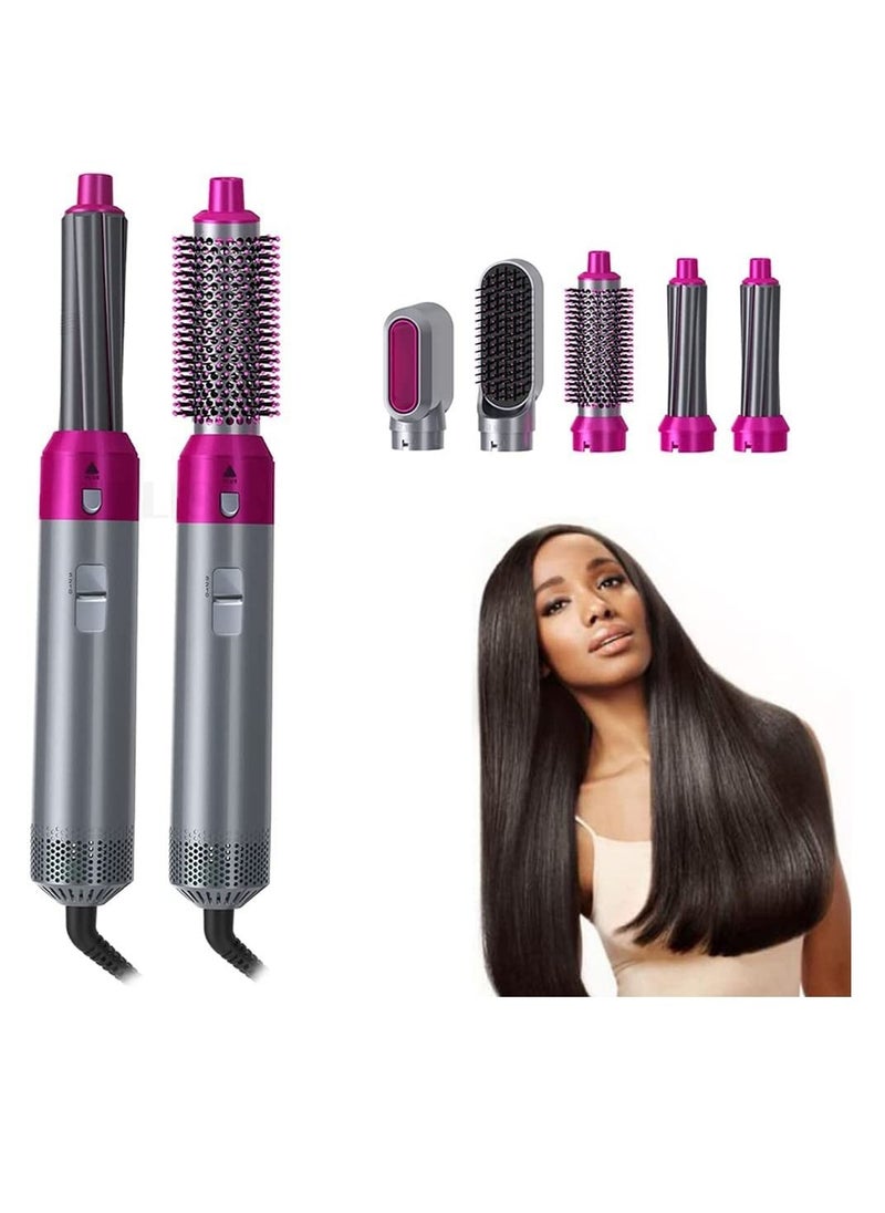 Generic 5 in 1 Hair Dryer Brush with Hair Volumizer,Hot Air Brush,Scalp Massager,Curler and Straightener for Women Hair Styling  - Image 4