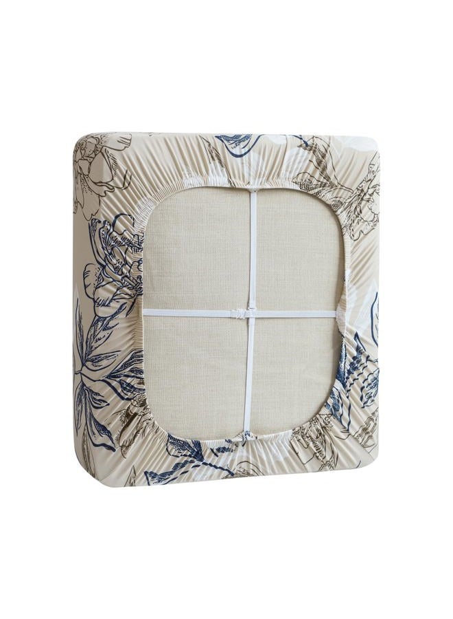 FORCHEER Ourdoor Cushion Covers 20X20 Waterproof Set of 2 Floral Printed Stretch Patio Chair Cushino Covers for Rattan Patio Furniture Replacement - Image 4