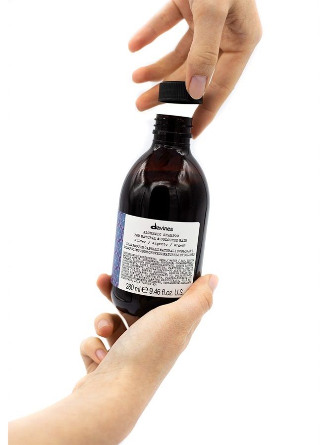 Davines Alchemic Shampoo, Silver, 9.47 Fl Oz - Image 1