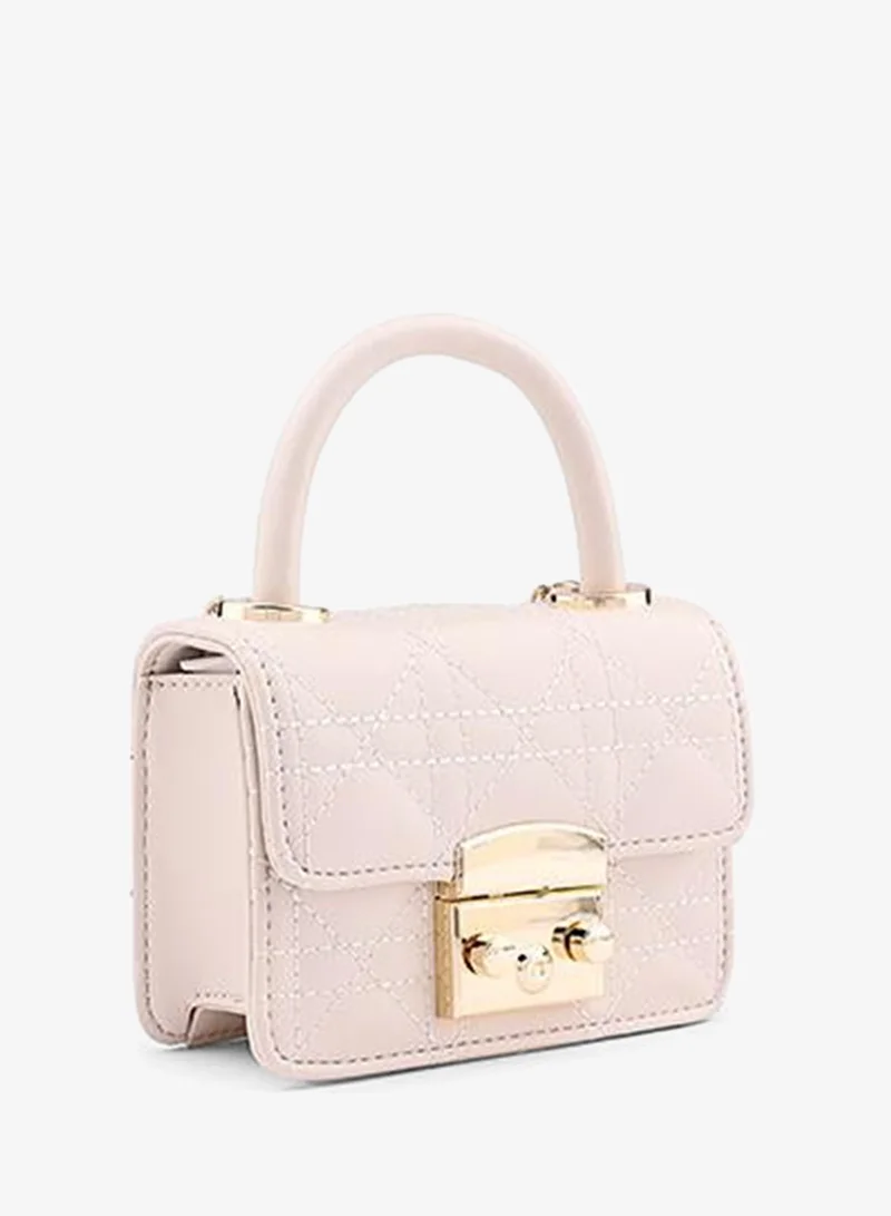 Cuple OffWhite Tween Girls Quilted Top Handle Bag for Women | Best Price UAE