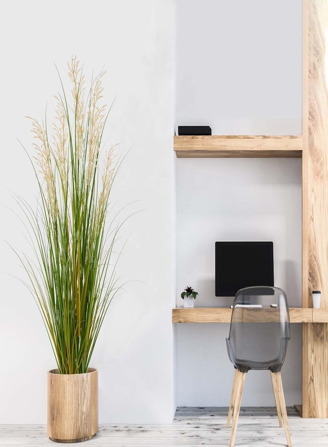 Haispring Artificial Plant, 47in Tall, 2pk Grass, Faux House Plants in Pot, Indoor Decorative Flowers &Greenery for Home and Office, Ideal Housewarming Gift - Image 3