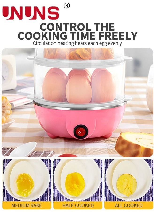 UNUNS - Electric Egg Cooker Boiler Maker, 21 Egg Capacity 3 Layer Egg Maker,Egg Steamer Automatic Shut Off, Egg Slicer And Stainless Steel Bowl included,Noise Free - Image 1