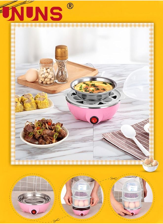 UNUNS - Electric Egg Cooker Boiler Maker, 21 Egg Capacity 3 Layer Egg Maker,Egg Steamer Automatic Shut Off, Egg Slicer And Stainless Steel Bowl included,Noise Free - Image 1