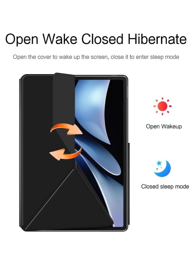 عام حقيبة ذكية ذات عوامل مغناطيسية متوافقة مع زد تي إن نوبيا ريد ماجيك نوفا 10.9 بوصة (2024) حالة لوحة لوحة الذكية حامل متعدد المشاهدات. - Image 2