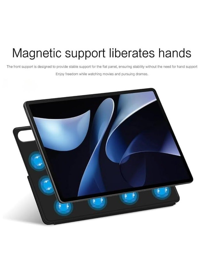 عام حقيبة ذكية ذات عوامل مغناطيسية متوافقة مع زد تي إن نوبيا ريد ماجيك نوفا 10.9 بوصة (2024) حالة لوحة لوحة الذكية حامل متعدد المشاهدات. - Image 3