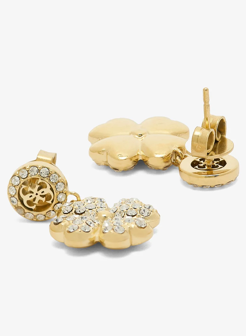 GUESS Luck Charm Pave Stud Earrings