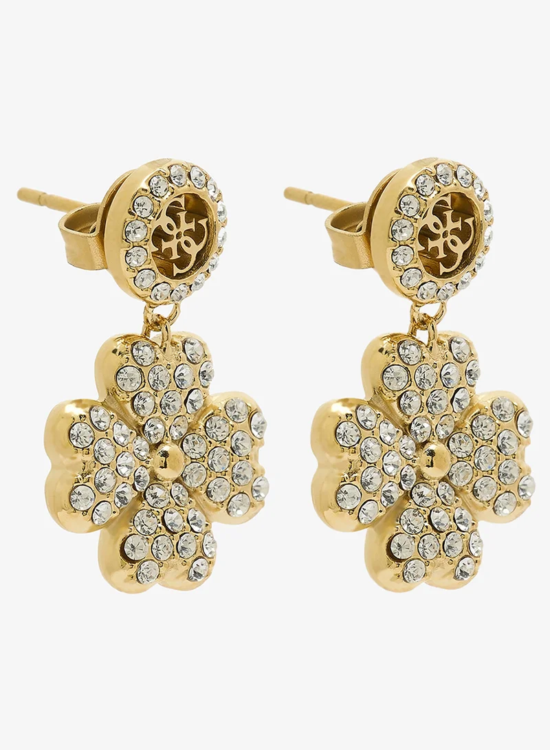 GUESS Luck Charm Pave Stud Earrings